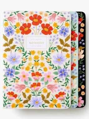 NEW SET 3 Rifle Paper Co. "NOTEBOOK COLLECTION" Ruled Notebooks 64 pages EA